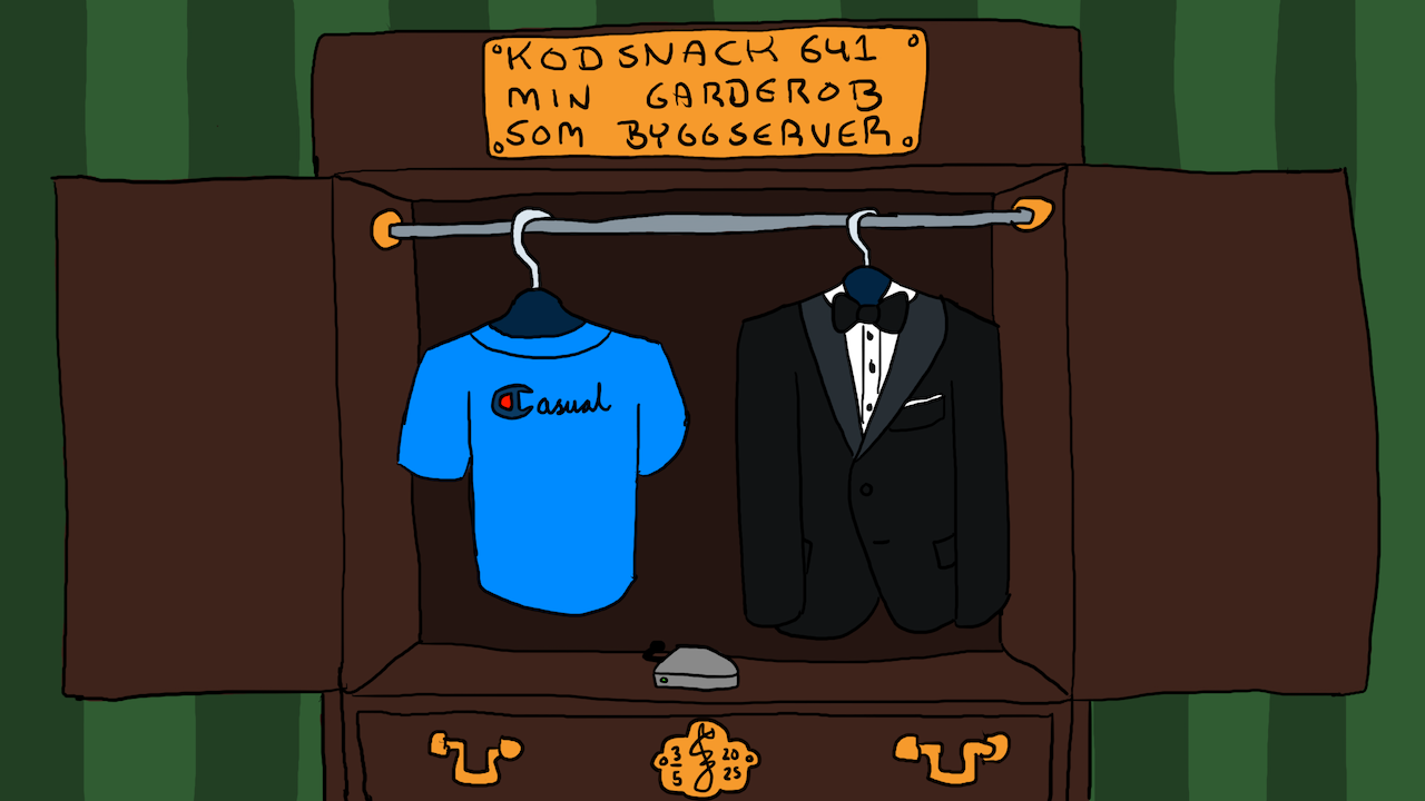 Kodsnack 641 - Min garderob som byggserver, med Fredrik Eriksson och Kristian Ivarsson