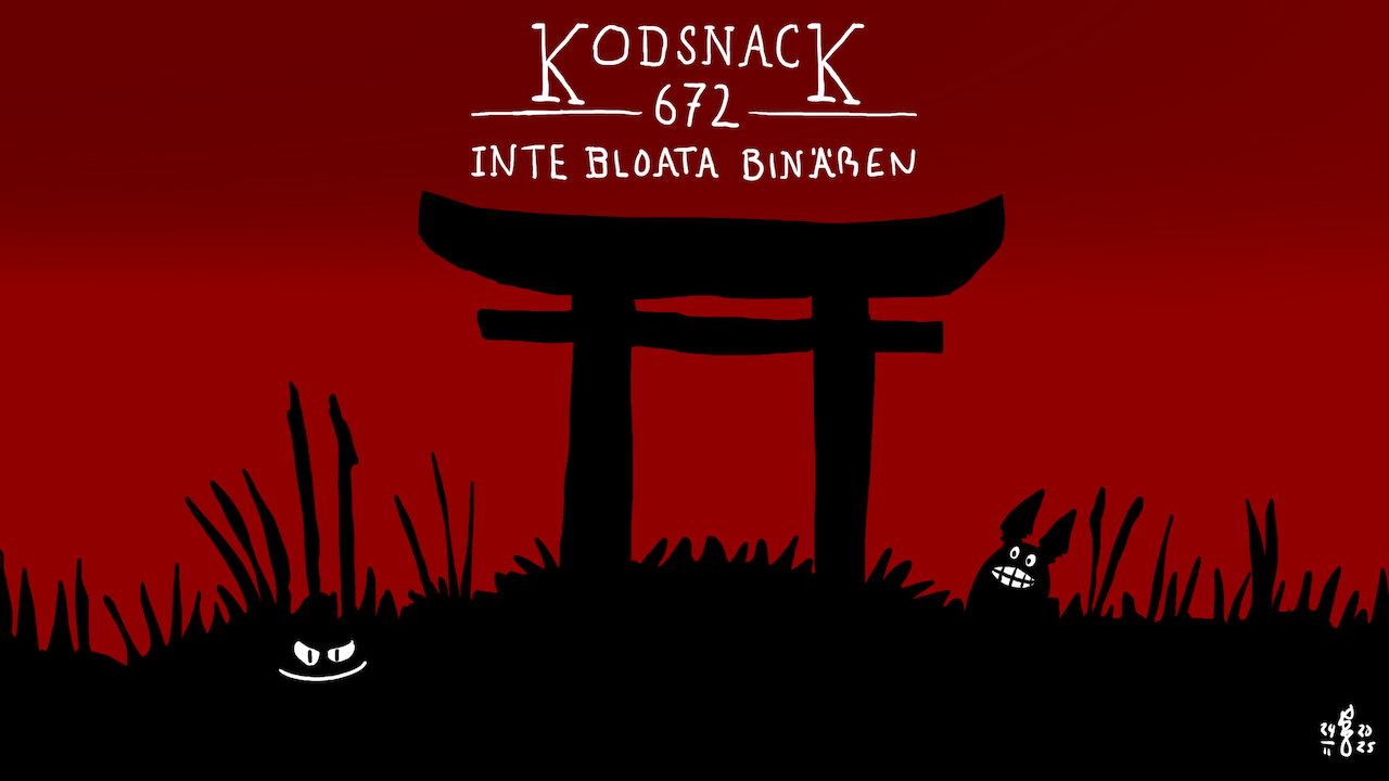 Kodsnack 672 - Inte bloata binären