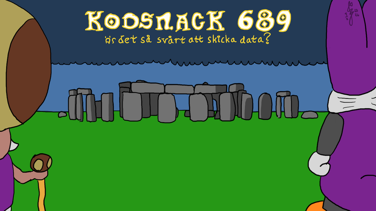 Kodsnack 689 - Är det så svårt att skicka data?, med Emil Privér
