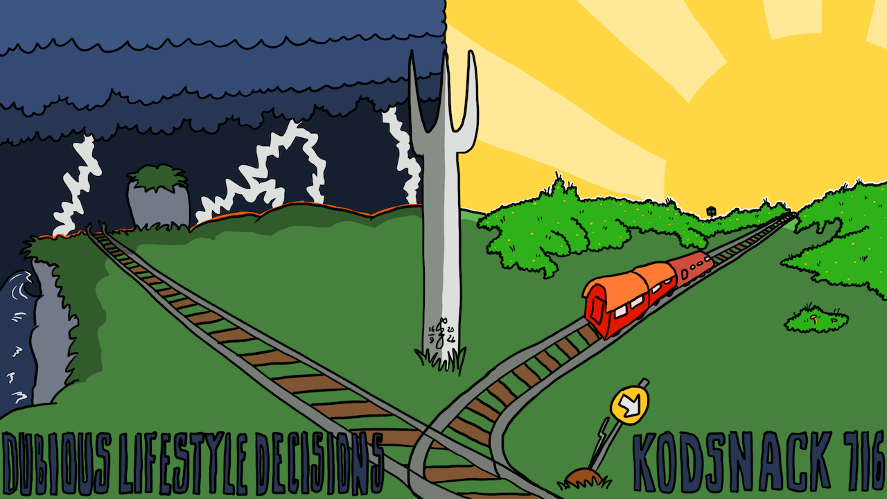 Kodsnack 716 - Dubious lifestyle decisions, with James Smith