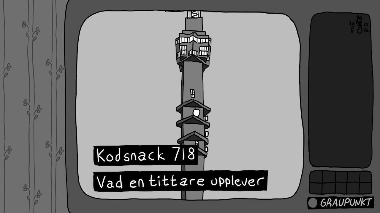 Kodsnack 718 - Vad en tittare upplever, med Olof Lindman